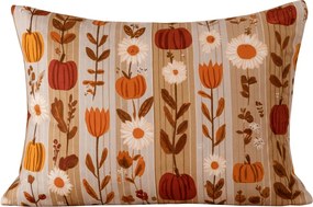 Poszewka na poduszkę z mikrofibry PUMPKIN STRIPES 70x90 cm, kolorowy