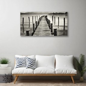 Fotoobraz na płótnie Konstrukcja Mostu nad Morzem