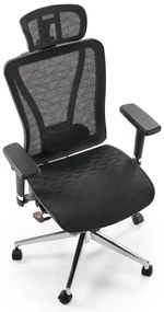 Fotel biurowy VIXEN czarny ergonomiczny  HALMAR