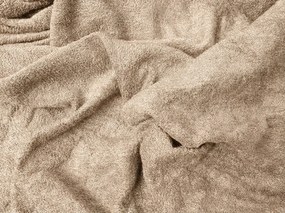 PrzytulneMieszkanie.pl Frotte prześcieradło EXCLUSIVE beżowe 90 x 200 cm