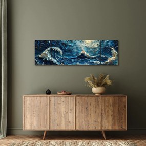 Obraz - Malowanie nieba i morza (170x50 cm)