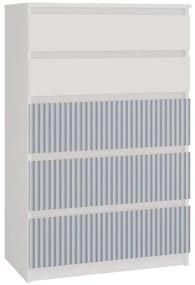 Dziecięca komoda dla chłopca biały + niebieski H1-G92