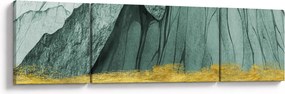 Obraz - Emerald Mountains N⁰3 (170x50 cm)