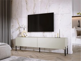 Szafka RTV: Kaszmir, czarne nogi, 170 x 52 x 32 cm