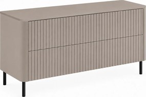 Szafka łazienkowa 120, Kaszmir, blat kaszmir, nogi czarne, 120,8 x 44,2 x 65 cm