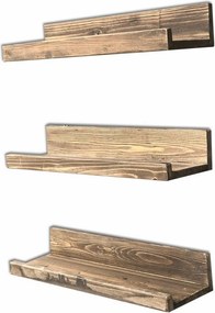 Półka Apol Walnut, 3 szt.