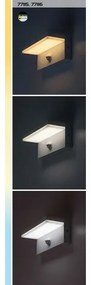 Rabalux 77115 zewnętrzna lampa ścienna LEDZaragoza, z czujnikiem, 9 W, IP54, czarna