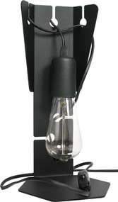 Czarna industrialna lampka biurowa D7-T06