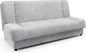 Sofa z Funkcją Spania PIANO Rozkładana Wersalka Dwuosobowa Szara Sztruksowa Nowoczesna do Salonu