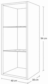 Meblościanka modułowa biały połysk Cortina 7W 30x12x4