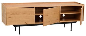 Naturalna szafka pod TV w dekorze dębu 160x56 cm Brewerton – Rowico