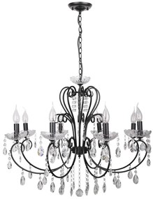 Czarna lampa wisząca glamour - 4X K163 K6-W44