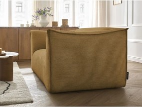 Musztardowa sztruksowa sofa 170 cm Giorgia – Bobochic Paris