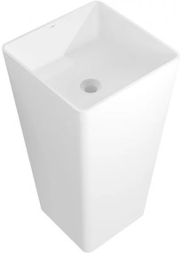 Mexen Adora umywalka wolnostojąca z konglomeratu 45 x 45 cm, biała mat - 26564500