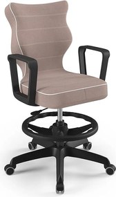Młodzieżowe krzesło do biurka Norm Black rozmiar 5 (146-176,5 cm) z podnóżkiem