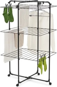 Suszarka na pranie w kolorze matowej czerni 23 m HangOn Tower – Brabantia