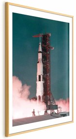 Plakat Wielki start 21x30 cm z ramą złotą z marginesem ARTGEIST B