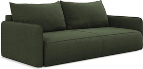 Kanapa 3-osobowa z funkcją spania - z tkaniny strukturalnej - oliwkowy - NANEA