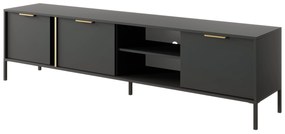 Antracytowa szafka RTV LARS 203 3D