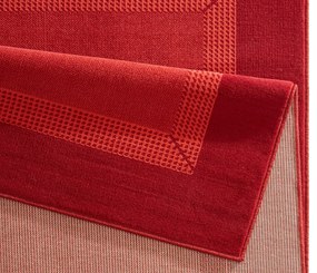 Dywan nowoczesny Basic czerwony chodnik 80 cm x 200 cm