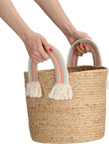 Kosz do przechowywania z plecionej trawy morskiej, Ø 30 cm