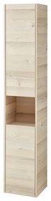 Szafka łazienkowa w dekorze sosny w naturalnym kolorze 185,5x35 cm Quickset 393 – Pelipal