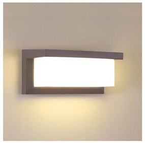 Brilagi - Zewnętrzny kinkiet LED z czujnikiem BRICKY LED/12W/230V brązowy IP54