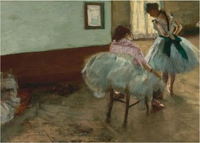 Obraz na szkle - Edgar Degas, The Dance Lesson, reprodukcje (70x50 cm)