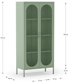 Miętowa szafka 80x170 cm Diora – Marckeric