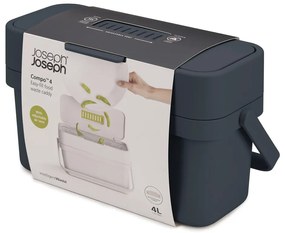 Czarnoniebieski pojemnik na odpadki organiczne Joseph Joseph Compo, 4 l