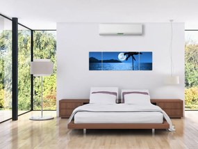 Obraz - Księżyc nad poziomem morza (170x50 cm)