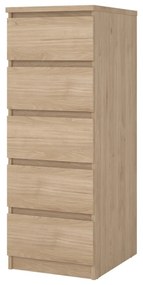 Komoda w dekorze dębu w naturalnym kolorze 40x111x50 cm Naia – Tvilum