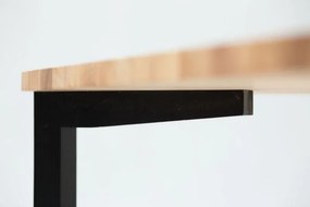 Stół z jesionowym blatem i kwadratowymi nogami Triventi