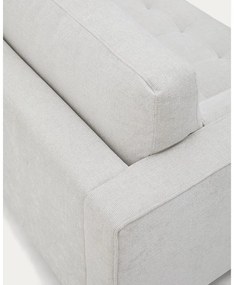 Szarobeżowa sofa z tkaniny szenilowej 222 cm Debra – Kave Home