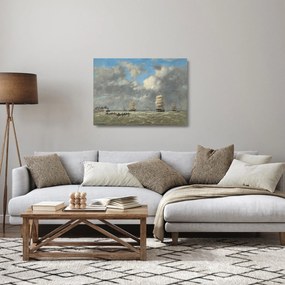 Obraz na szkle - Eugène Boudin, Le Havre, reprodukcje (70x50 cm)