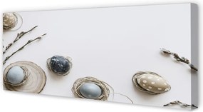 Fotoobraz na płótnie Jajka i Bazie