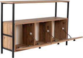 Konsola w dekorze sosny w naturalnym kolorze 29,5x120 cm Solace – Kalune Design