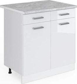 Szafka dolna do kuchni biały wysoki połysk 80x60x81.6 r-line