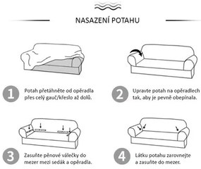 4Home Elastyczny pokrowiec na kanapę Nature, 190 - 230 cm, 190 - 230 cm