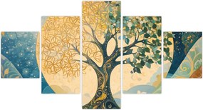 Obraz – Drzewo życia w księżycu (125x70 cm)
