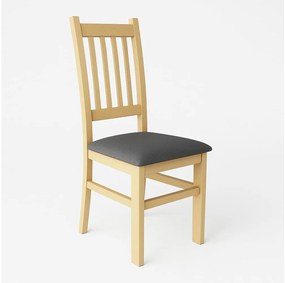 Krzesło do jadalni SIMON dąb/ciemnoszary