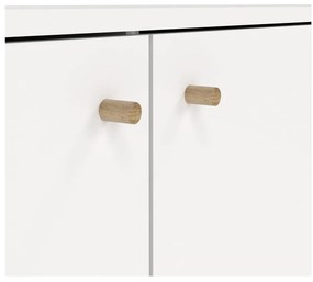 Biała niska komoda 149x82 cm Bodo – Tvilum