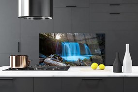 Panel Szklany Tęcza nad Słonecznym Wodospadem