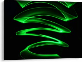 Obraz - neonowe fale (70x50 cm)