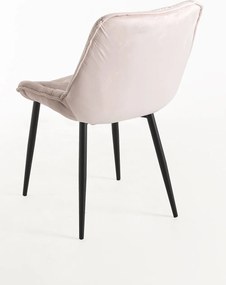 Zestaw 4 Krzese Miska Aksamitne