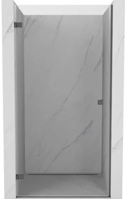 Mexen Lunar-B drzwi prysznicowe uchylne lewe 60 cm, transparent, gun metal - 832-060-000-95-00-L