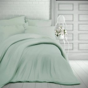 Kvalitex Pościel satynowa Stripe oliwkowa, 140 x220 cm, 70 x 90 cm, 140 x 220 cm, 70 x 90 cm