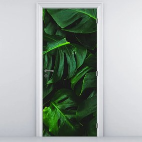 Fototapeta na drzwi - Liście monstery (95x205cm)