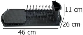 Suszarka do naczyń BASIC, 47 x 26 cm, WENKO