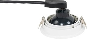 Okrągły reflektor wnękowy biały regulowany - Chuck 111